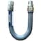 Ez-Fluid 1in OD3/4in Nom ID, 3/4in FIPX3/4in MIPX24in, Full Port, PVC Coated High BTU SS Gas Supply EZGFC124 - alternate 1